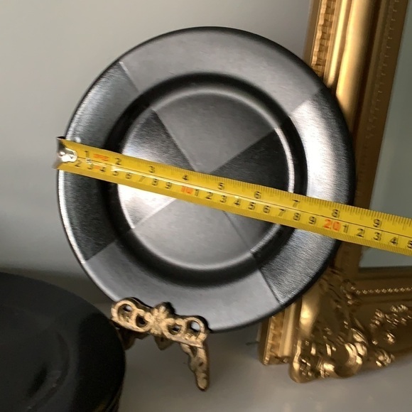 Set of 4 Arctic Night deserts salad plates black - Picture 3 of 7